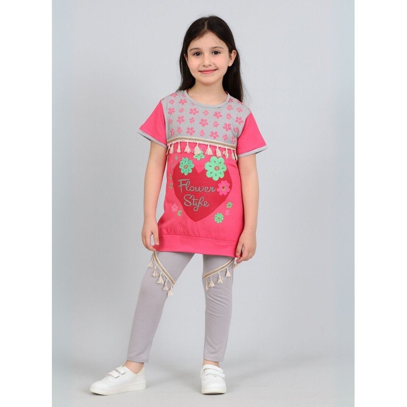 بجامة بناتي قطعتين صيفي