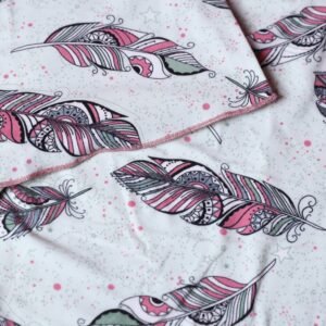 بجامة صيفية للنساء لون أخضر فاتح بتصميم ريشة