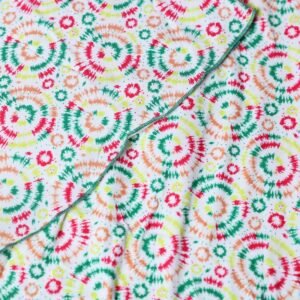 بجامة صيفية للنساء لون أصفر و أخضر وبني