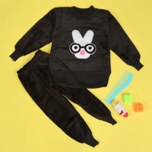 بجامة (قطعتين) للأطفال لون أسود