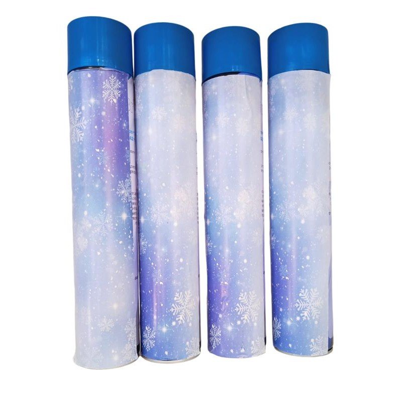 علبة بخاخ ثلج صناعي رغوة صابون ثلج حجم كبير 600 ملي لتزيين الأعراس والحفلات وأعياد الميلاد وحفلات التخرج والمناسبات السعيدة - Image 2