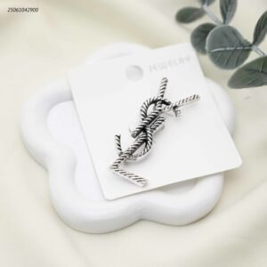 بروش شكل ماركة لون فضي