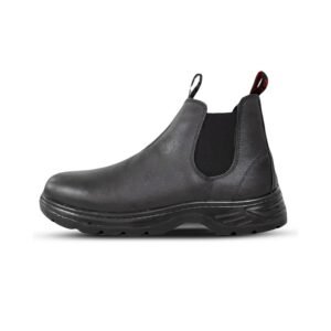 بسطار العمل شبابي مصنوع من الجلد الصناعي الأملس المقاوم للصدمات