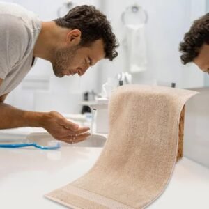 بشكير قطن لون بيج VALOR BRONZE 50X90 CM