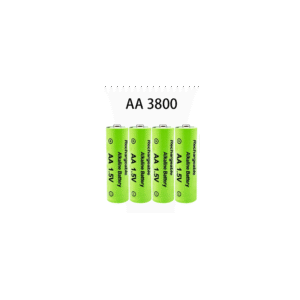 بطارية شحن عدد 4 حجم قلم (AA 3800) ميللي أمبير