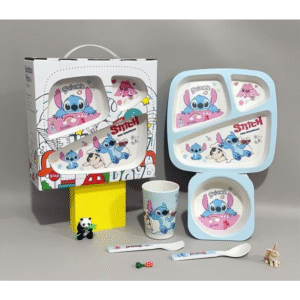 بكج طعام للأطفال من 5 قطع بتصميم Stitch