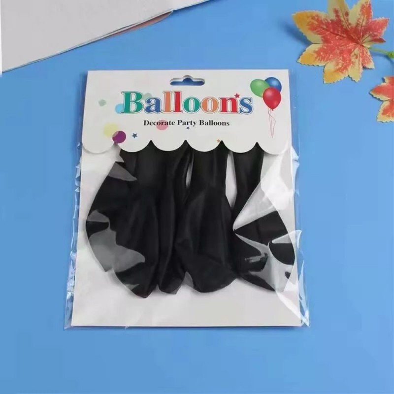 بلالين الحفلات واعياد الميلاد جودة ممتازة ( 10 بلالين ) لون اسود