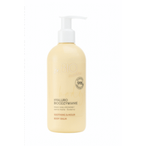 بلسم جسم طبيعي مهدّئ ومغذٍ – HYALURO BIONOURISHMENT مع حمض الهيالورونيك، السبيilanthol والقطن (350 مل)