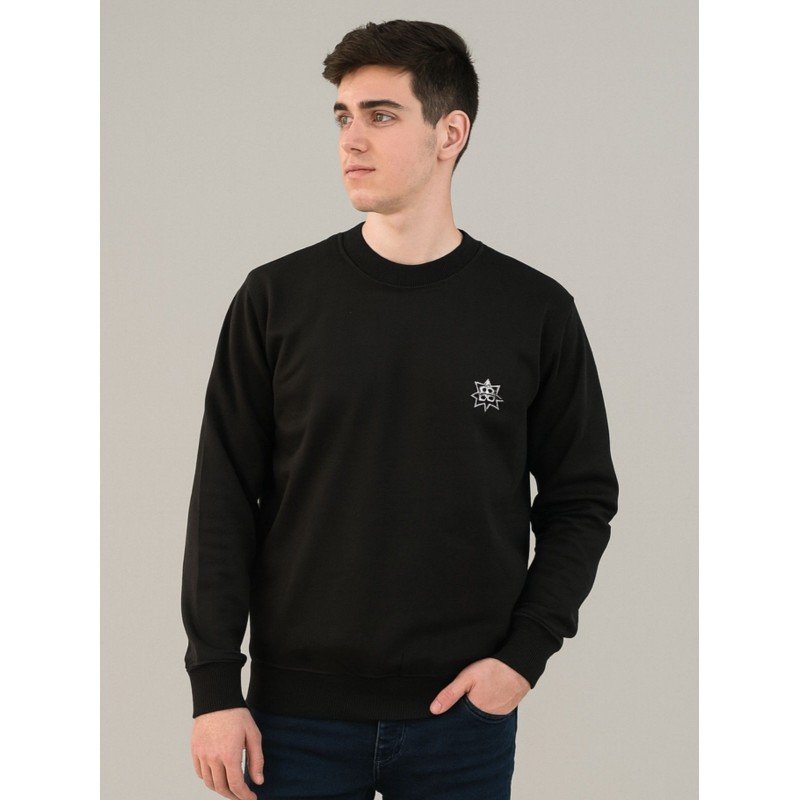 بلوزة بأكمام طويلة للرجال لون أسود