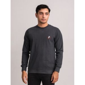 بلوزة بأكمام طويلة للرجال لون رمادي