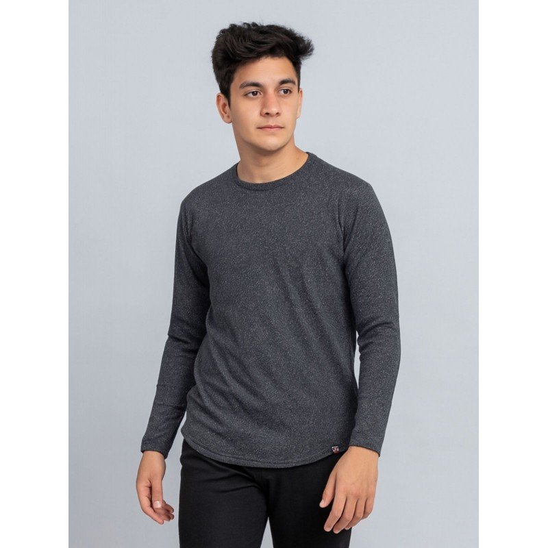 بلوزة بأكمام طويلة للرجال لون رمادي
