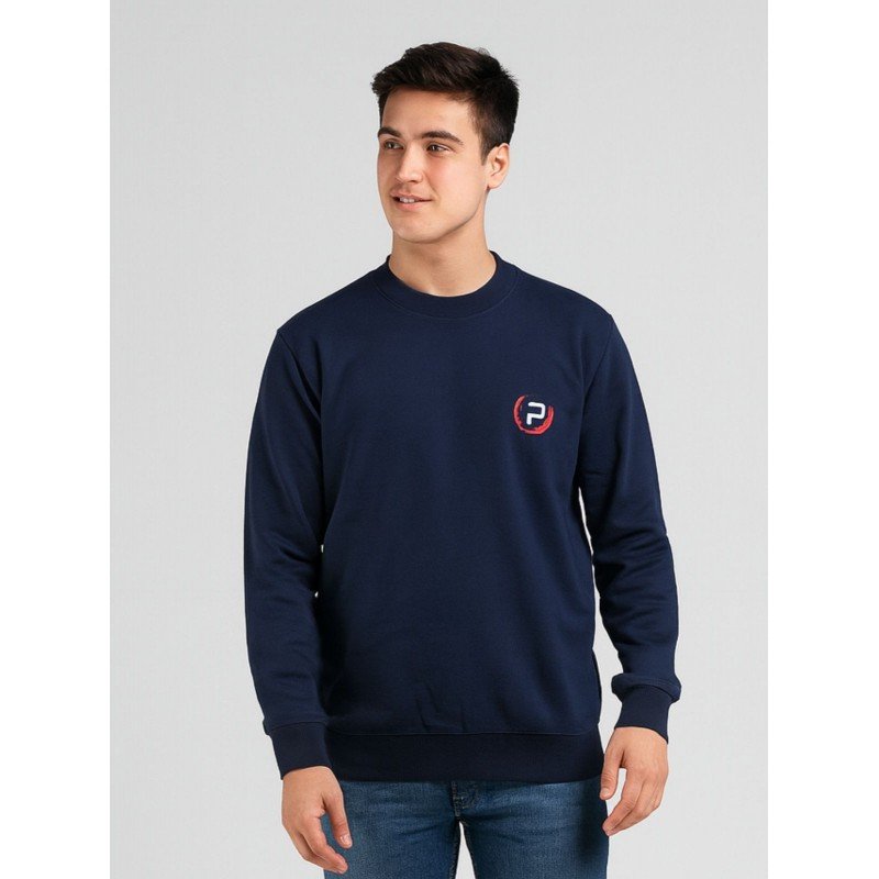 بلوزة بأكمام طويلة للرجال لون كحلي