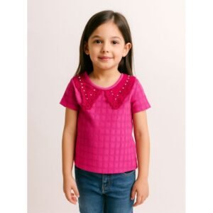 بلوزة بناتي لون فوشي