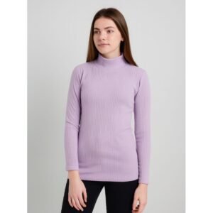 بلوزة بودي جولف بأكمام طويلة للنساء لون بنفسجي