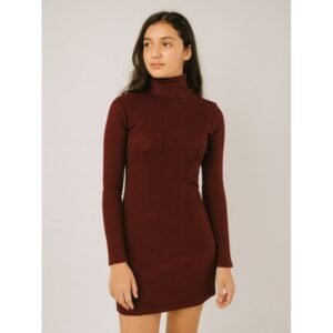 بلوزة بودي جولف بأكمام طويلة للنساء لون خمري