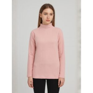 بلوزة بودي جولف بأكمام طويلة للنساء لون زهري