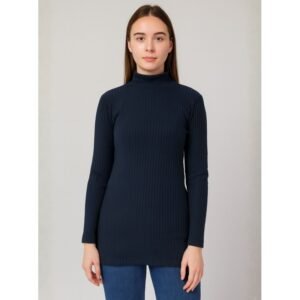 بلوزة بودي جولف بأكمام طويلة للنساء لون كحلي