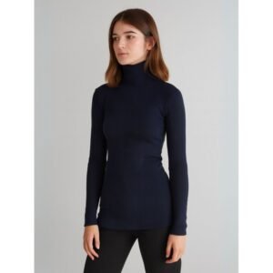 بلوزة بودي جولف بأكمام طويلة للنساء لون كحلي