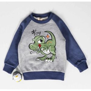 بلوزة تصميم ديزني للأطفال لون أزرق وسكني