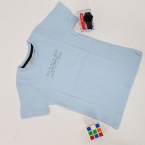 بلوزة تصميم قبة مدور للأطفال لون ازرق