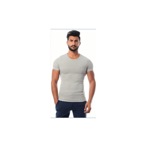 بلوزة تيشيرت لايكرا شبابية لون سكني