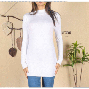 بلوزة جولف للنساء لون أبيض