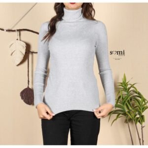 بلوزة جولف للنساء لون رمادي