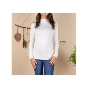 بلوزة خريفية للنساء لون أبيض من Sami Boutique