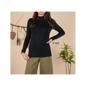 بلوزة خريفية للنساء لون أسود من Sami Boutique