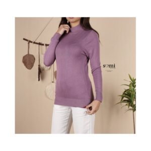 بلوزة خريفية للنساء لون بنفسجي من Sami Boutique