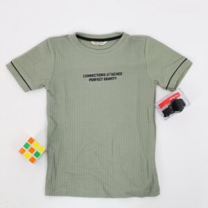 بلوزة ربس للأطفال لون فستقي