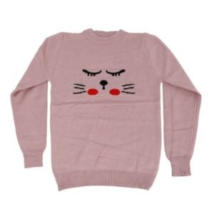 بلوزة ربيعية للأطفال لون زهري