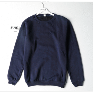 بلوزة فوتر بأكمام طويلة للرجال لون كحلي