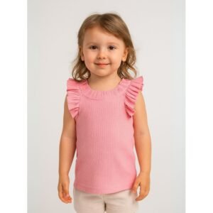 بلوزة كت بناتي لون زهري