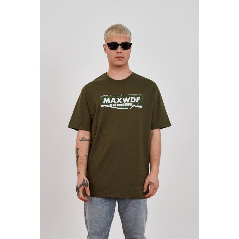 بلوزة نص كم للرجال لون أخضر