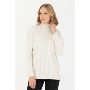 بلوزة يو اس اسنت بولو صوف للنساء سادة بيج