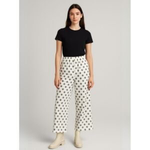 بنطال بيتي للنساء لون أبيض