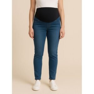 بنطال جينز للحوامل لون أزرق غامق