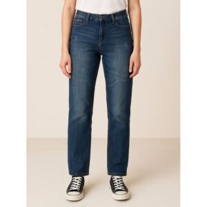 بنطال جينز للنساء لون أزرق غامق