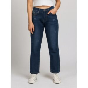 بنطال جينز للنساء لون أزرق غامق