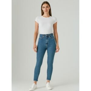 بنطال جينز للنساء لون أزرق غامق