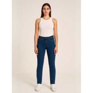 بنطال جينز للنساء لون أزرق غامق