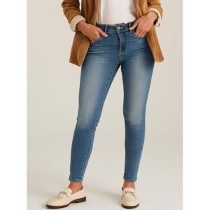 بنطال جينز للنساء لون أزرق غامق