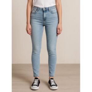 بنطال جينز للنساء لون أزرق فاتح