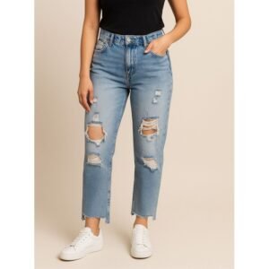 بنطال جينز للنساء لون أزرق فاتح