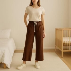 بنطال شتوي للنساء لون بني