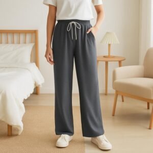 بنطال شتوي للنساء لون سكني