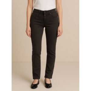 بنطال كتان للنساء لون أسود