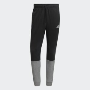 بنطلون اديداس ايسينشيال فرينش تيري للرجال لون أسود-adidas Mens' Essentials Mélange French Terry Pants-Black