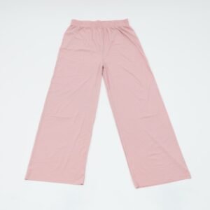 بنطلون قماش الزبدة البيتي المريح ستاتي لون زهري